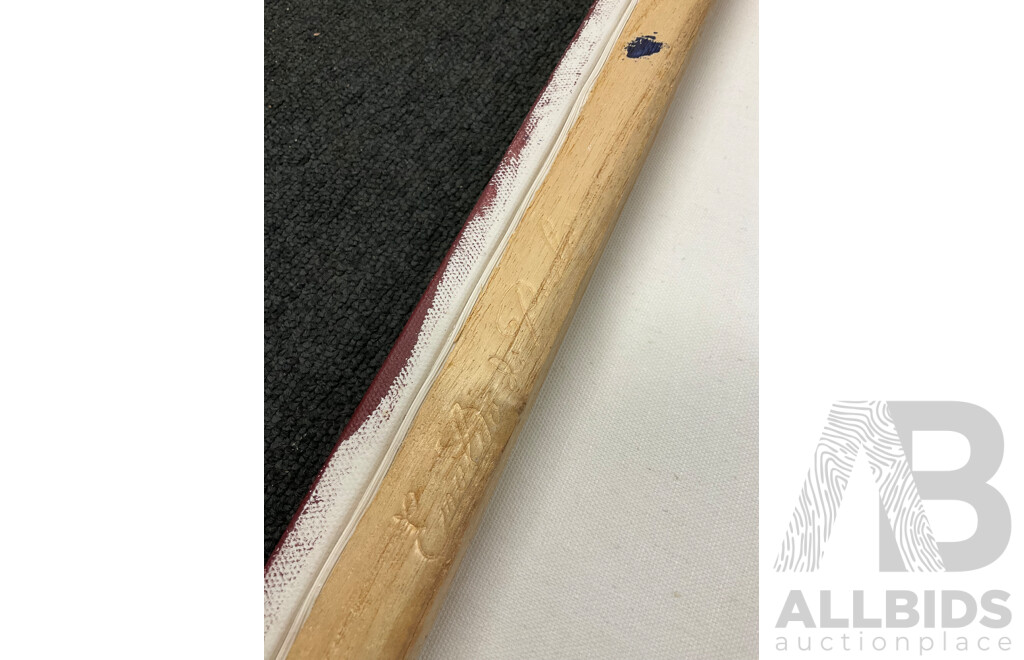 Unknow Artist, Acrylic on Canvas, 61 X 61 Cm (frame) and  30 X 76 Cm (frame) - Lot of 2