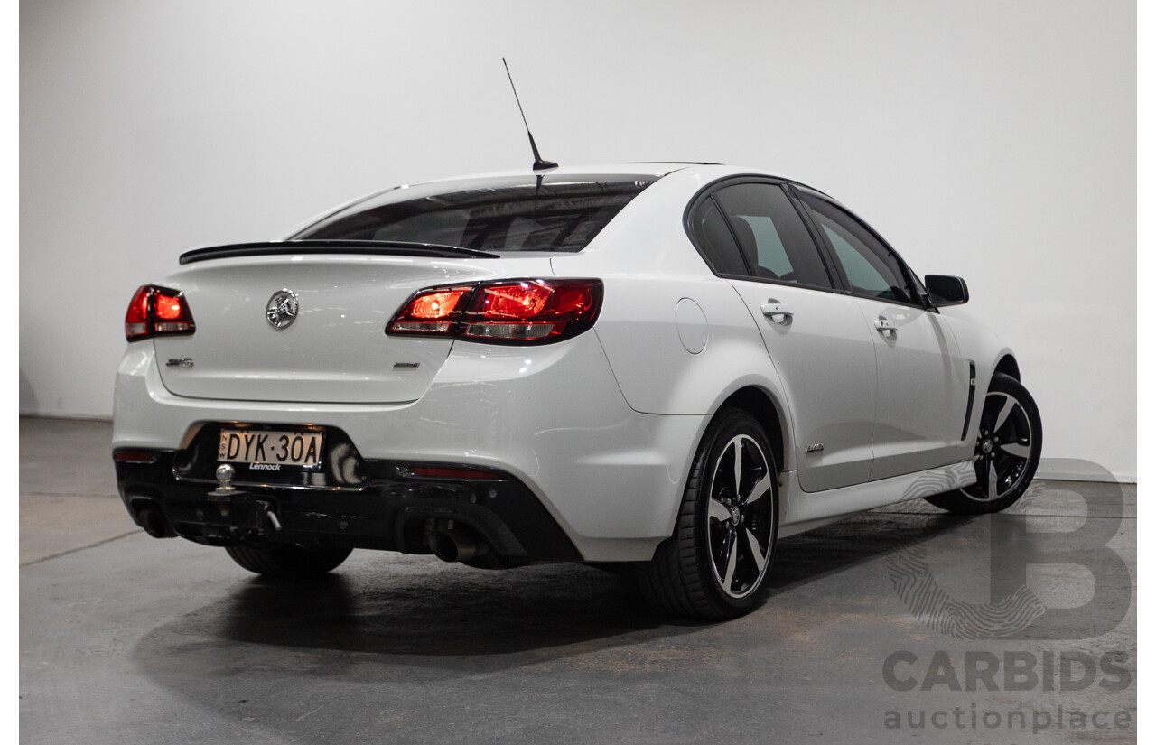 10/2016 Holden Commodore SV6 BLACK EDITION RWD VFII MY16 4D Sedan Heron White 3.6L