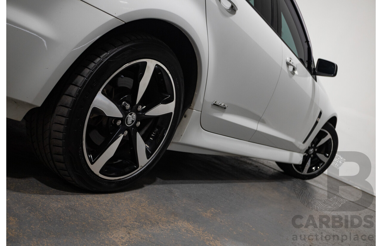 10/2016 Holden Commodore SV6 BLACK EDITION RWD VFII MY16 4D Sedan Heron White 3.6L