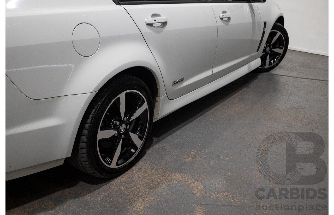 10/2016 Holden Commodore SV6 BLACK EDITION RWD VFII MY16 4D Sedan Heron White 3.6L