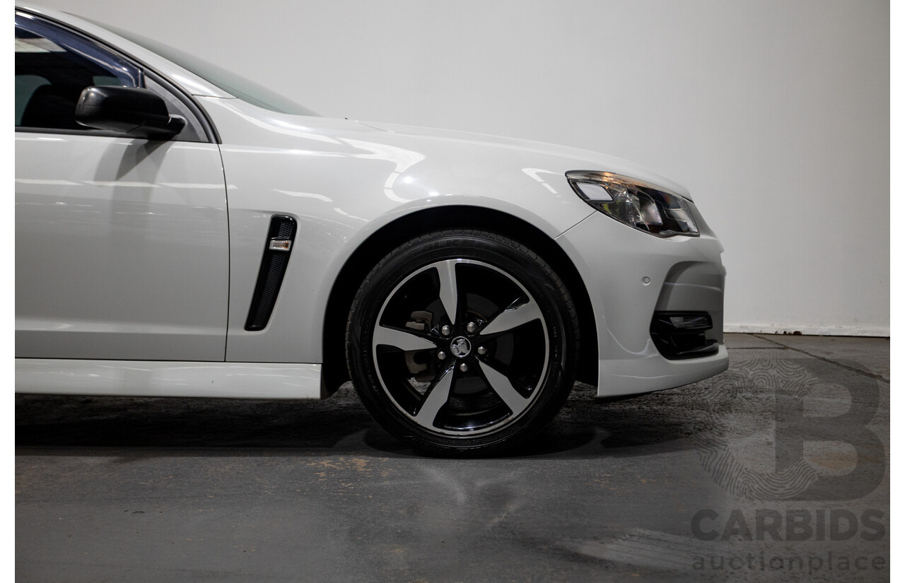 10/2016 Holden Commodore SV6 BLACK EDITION RWD VFII MY16 4D Sedan Heron White 3.6L