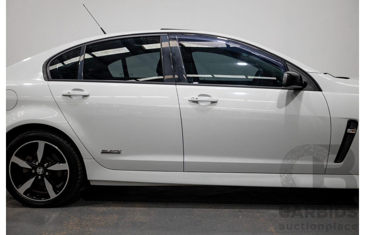 10/2016 Holden Commodore SV6 BLACK EDITION RWD VFII MY16 4D Sedan Heron White 3.6L