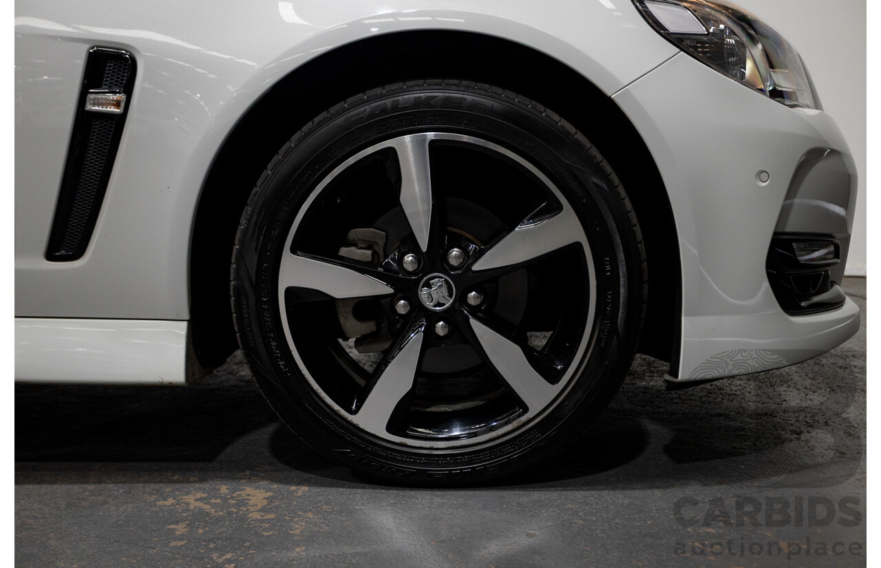 10/2016 Holden Commodore SV6 BLACK EDITION RWD VFII MY16 4D Sedan Heron White 3.6L