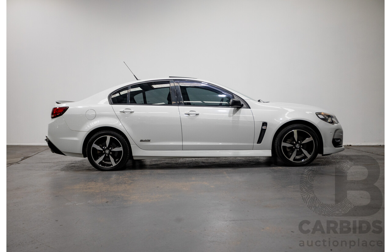 10/2016 Holden Commodore SV6 BLACK EDITION RWD VFII MY16 4D Sedan Heron White 3.6L