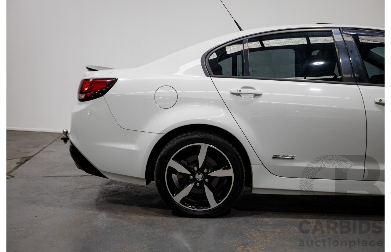 10/2016 Holden Commodore SV6 BLACK EDITION RWD VFII MY16 4D Sedan Heron White 3.6L