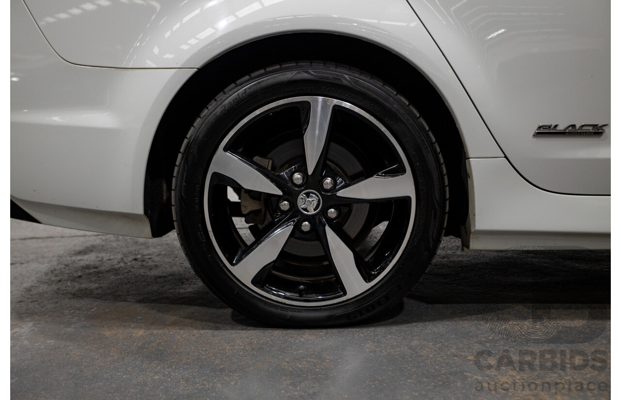 10/2016 Holden Commodore SV6 BLACK EDITION RWD VFII MY16 4D Sedan Heron White 3.6L