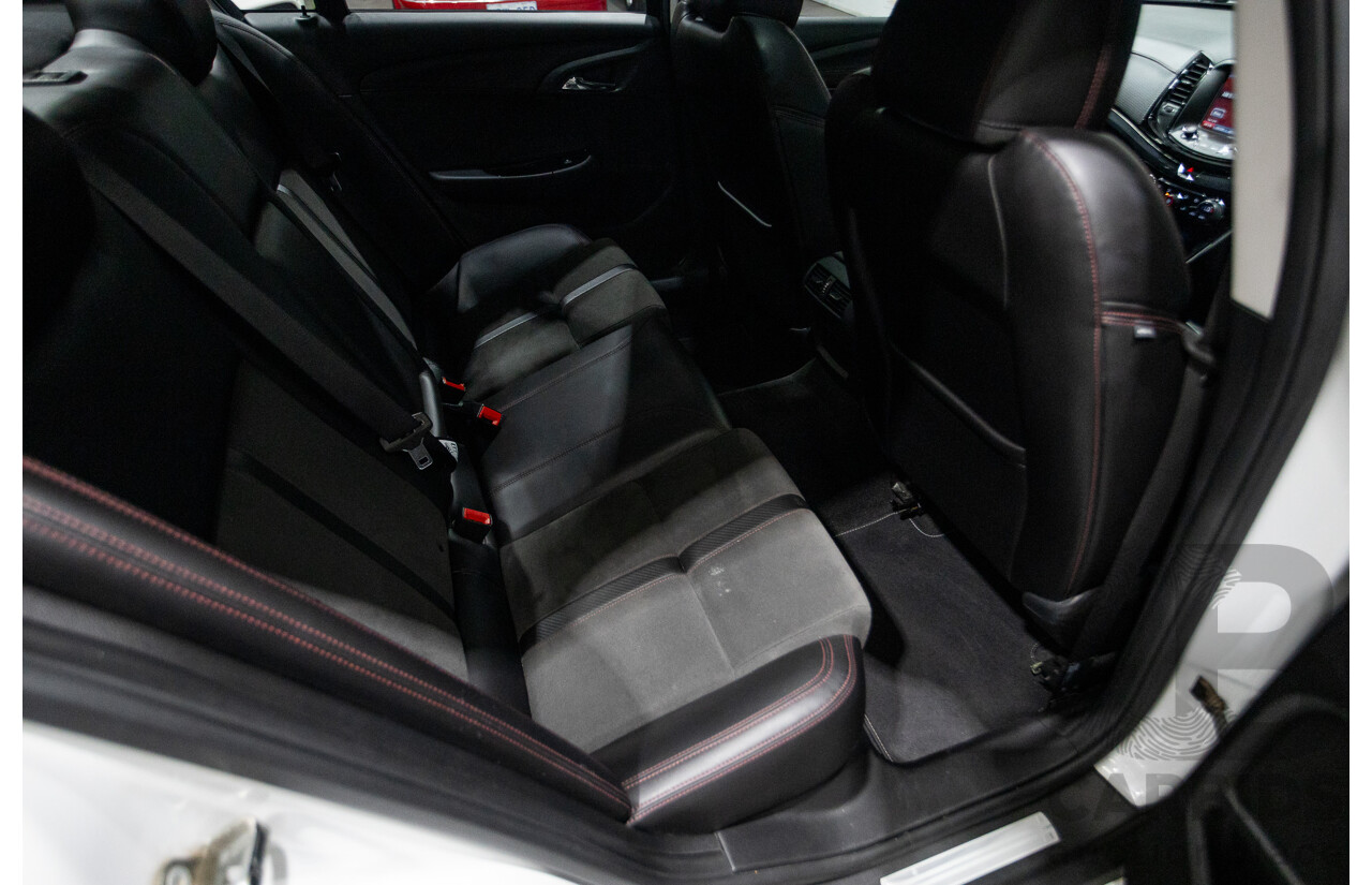 10/2016 Holden Commodore SV6 BLACK EDITION RWD VFII MY16 4D Sedan Heron White 3.6L