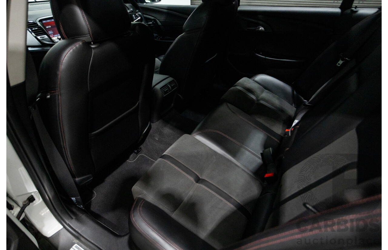 10/2016 Holden Commodore SV6 BLACK EDITION RWD VFII MY16 4D Sedan Heron White 3.6L