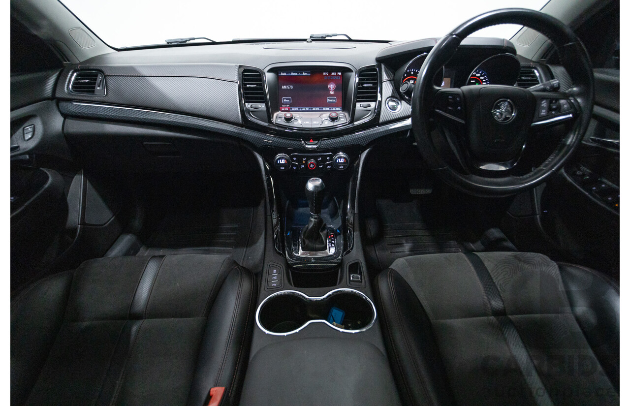 10/2016 Holden Commodore SV6 BLACK EDITION RWD VFII MY16 4D Sedan Heron White 3.6L