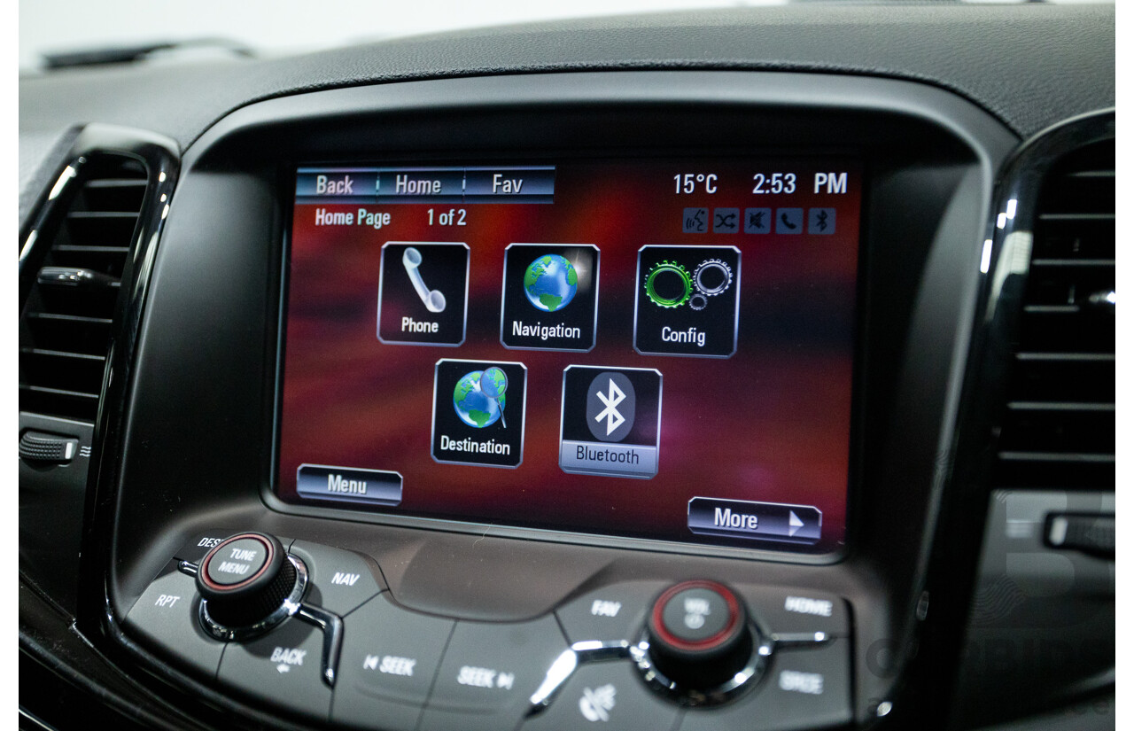 10/2016 Holden Commodore SV6 BLACK EDITION RWD VFII MY16 4D Sedan Heron White 3.6L