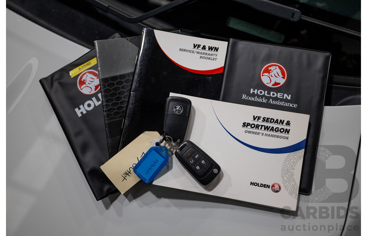 10/2016 Holden Commodore SV6 BLACK EDITION RWD VFII MY16 4D Sedan Heron White 3.6L