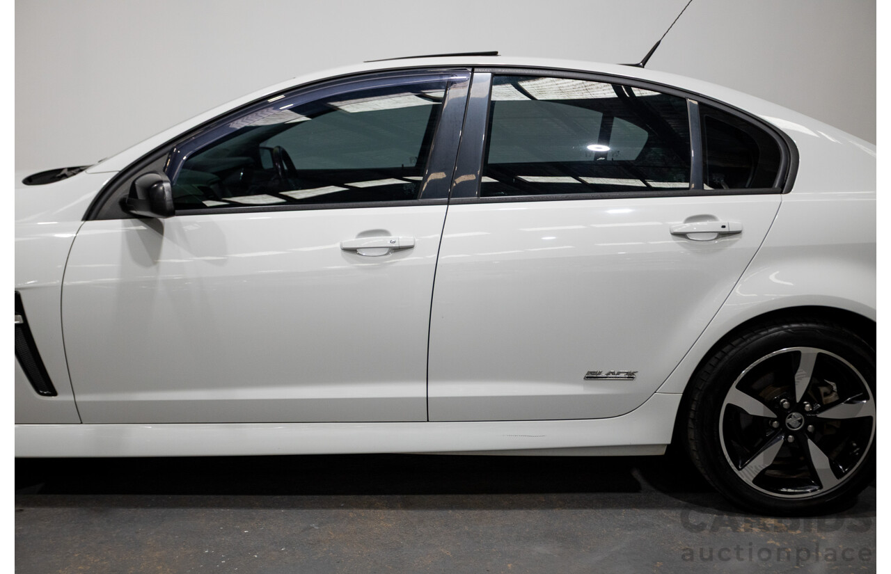 10/2016 Holden Commodore SV6 BLACK EDITION RWD VFII MY16 4D Sedan Heron White 3.6L