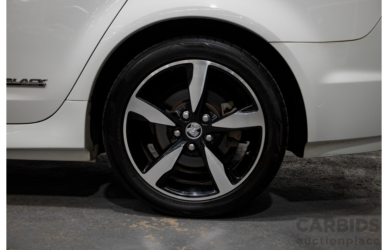 10/2016 Holden Commodore SV6 BLACK EDITION RWD VFII MY16 4D Sedan Heron White 3.6L