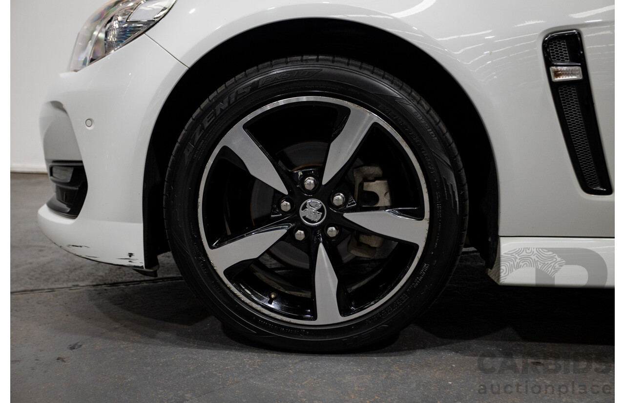 10/2016 Holden Commodore SV6 BLACK EDITION RWD VFII MY16 4D Sedan Heron White 3.6L