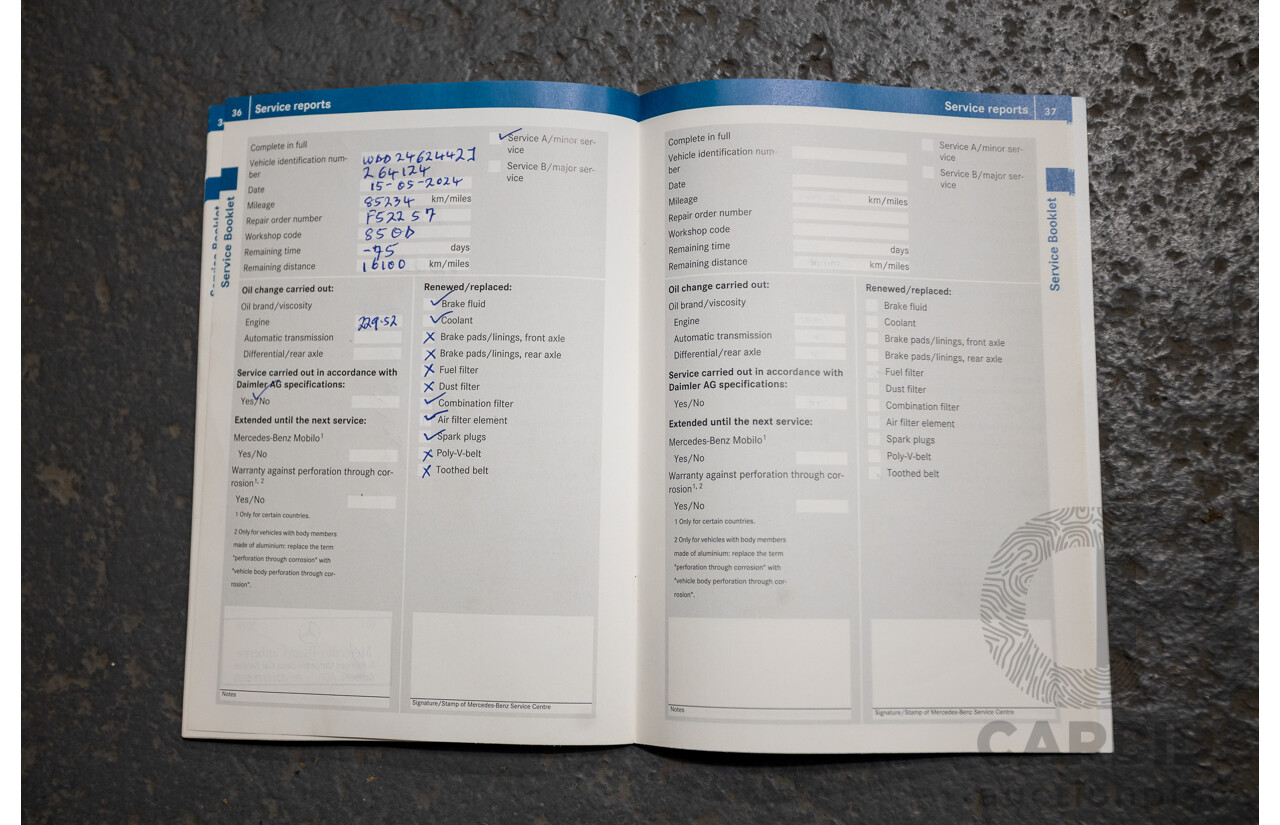 6/2014 Mercedes-Benz B250  246 MY14 5d Hatchback Mountain Metallic Grey 2.0L