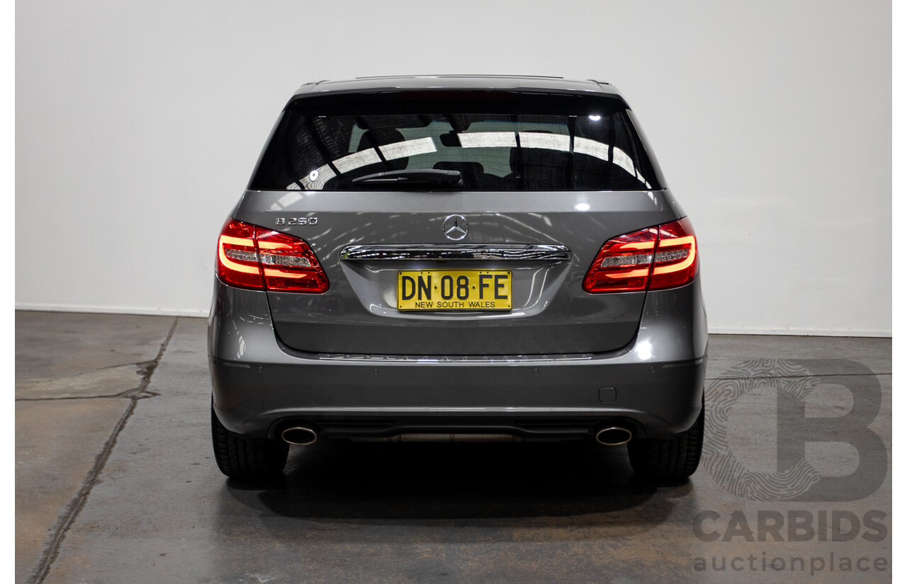 6/2014 Mercedes-Benz B250 246 MY14 5d Hatchback Mountain Metallic Grey 2.0L