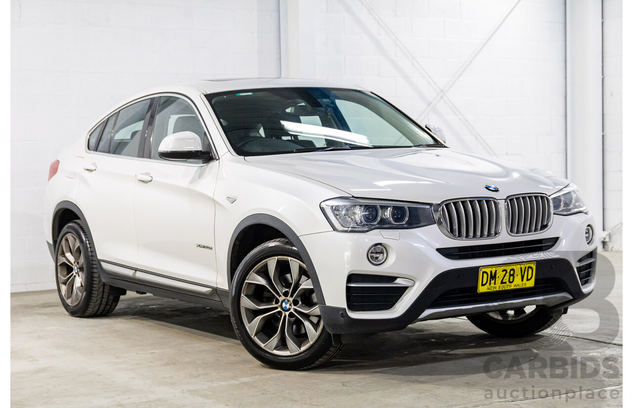 1/2015 BMW X4 Xdrive 20d (AWD) F26 MY15 5d Coupe Mineral White Metallic Turbo Diesel 2.0L