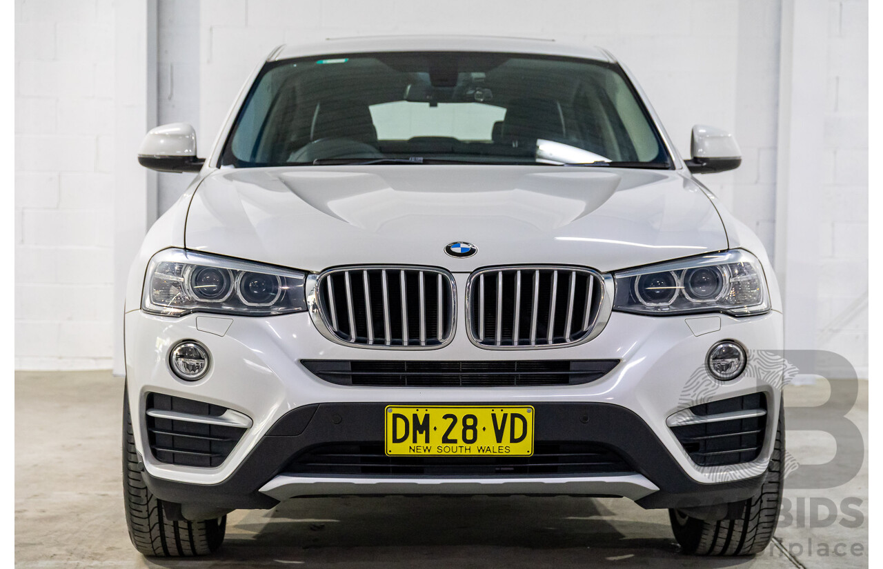 1/2015 BMW X4 Xdrive 20d (AWD) F26 MY15 5d Coupe Mineral White Metallic Turbo Diesel 2.0L
