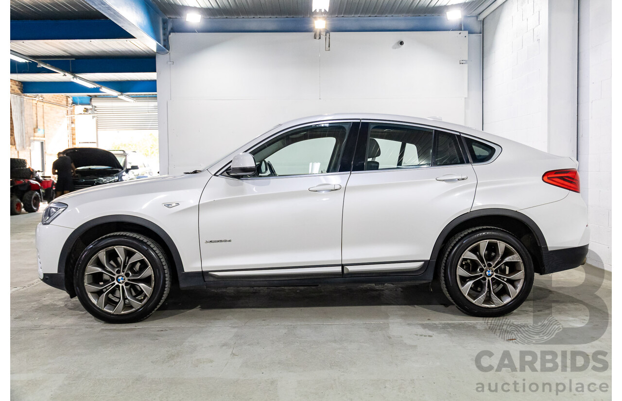 1/2015 BMW X4 Xdrive 20d (AWD) F26 MY15 5d Coupe Mineral White Metallic Turbo Diesel 2.0L