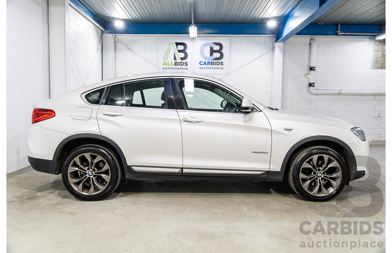 1/2015 BMW X4 Xdrive 20d (AWD) F26 MY15 5d Coupe Mineral White Metallic Turbo Diesel 2.0L