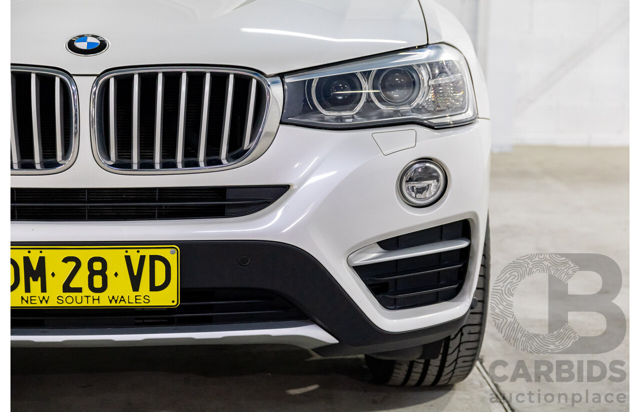 1/2015 BMW X4 Xdrive 20d (AWD) F26 MY15 5d Coupe Mineral White Metallic Turbo Diesel 2.0L