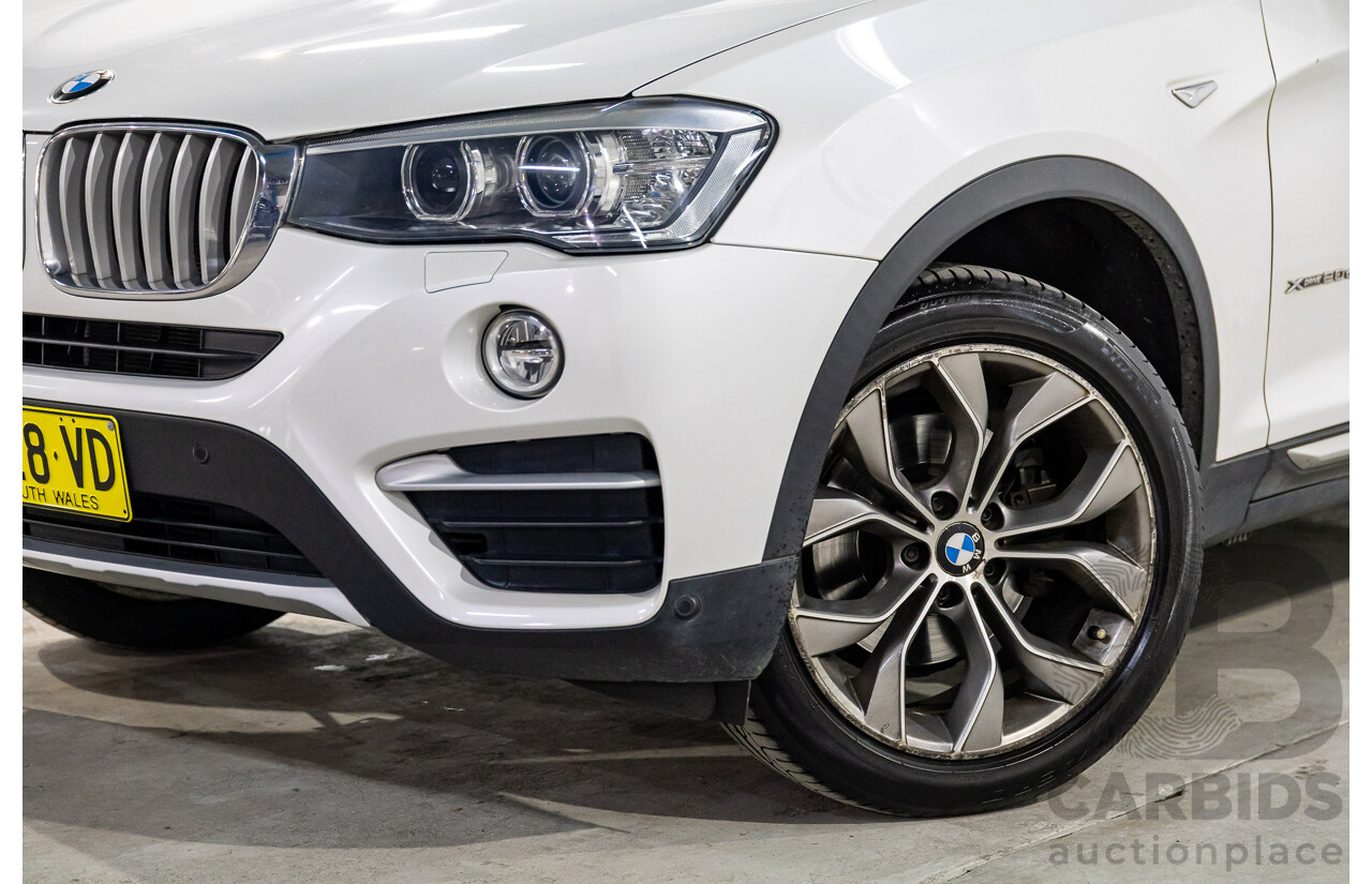 1/2015 BMW X4 Xdrive 20d (AWD) F26 MY15 5d Coupe Mineral White Metallic Turbo Diesel 2.0L