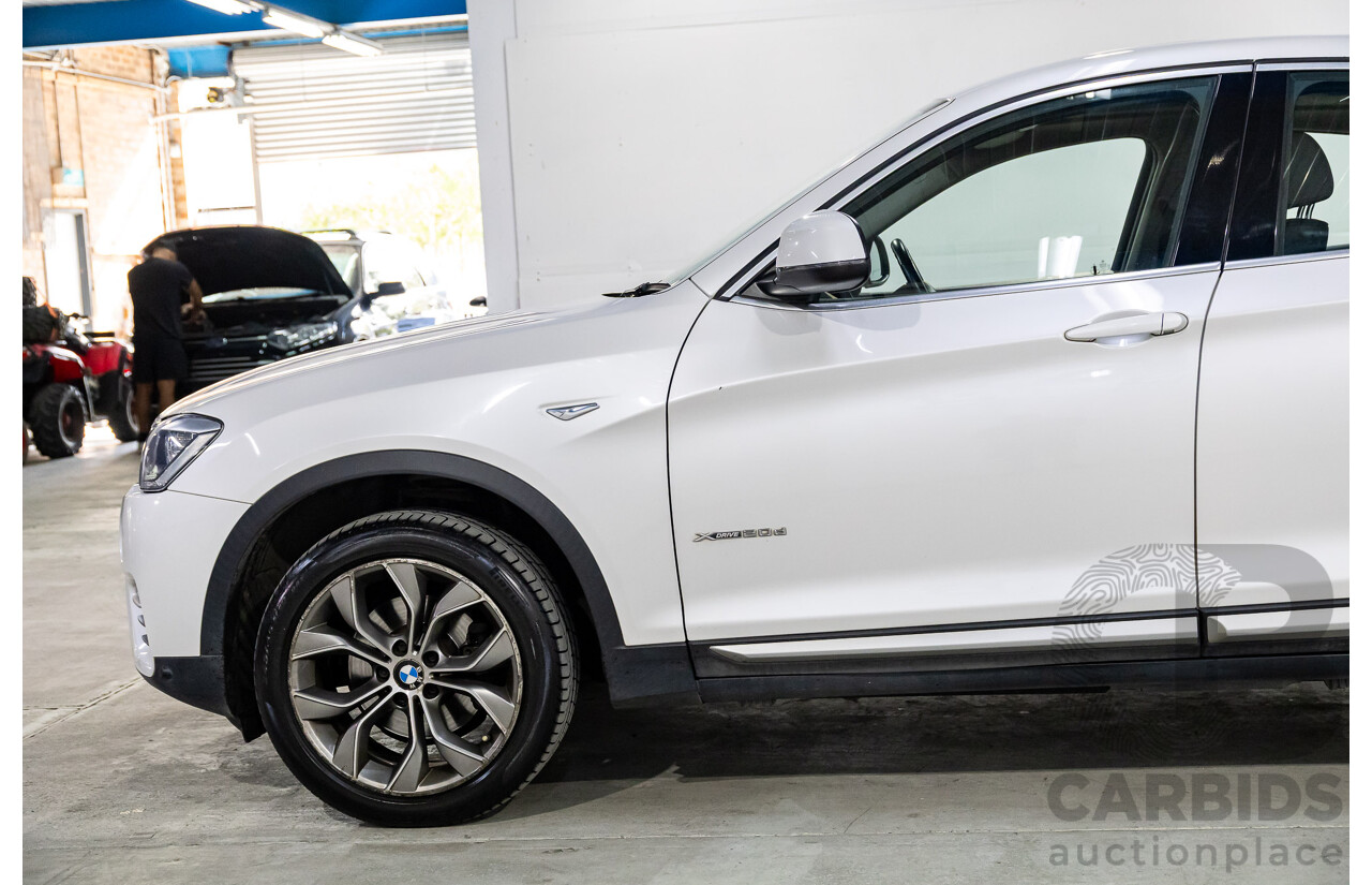 1/2015 BMW X4 Xdrive 20d (AWD) F26 MY15 5d Coupe Mineral White Metallic Turbo Diesel 2.0L