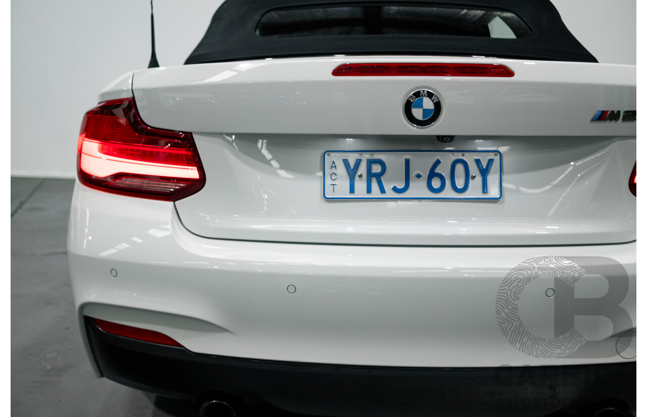 05/2019 BMW M240i F23 MY18 2D Convertible Alpine White Turbo 3.0L