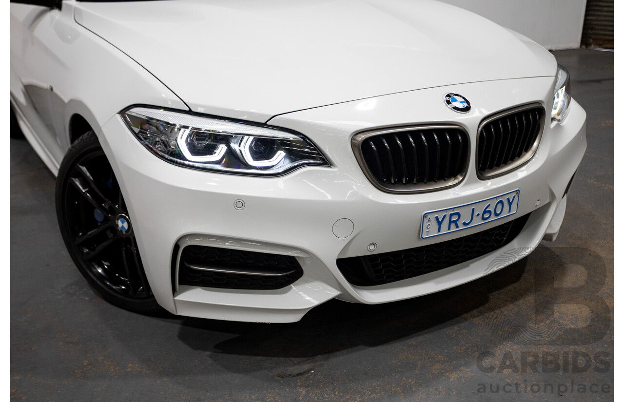05/2019 BMW M240i F23 MY18 2D Convertible Alpine White Turbo 3.0L