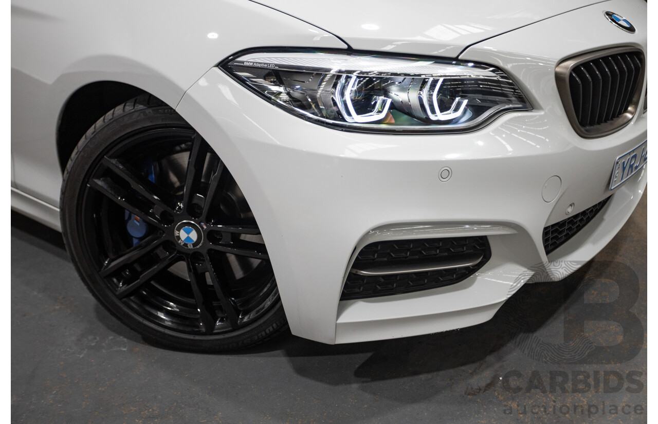 05/2019 BMW M240i F23 MY18 2D Convertible Alpine White Turbo 3.0L