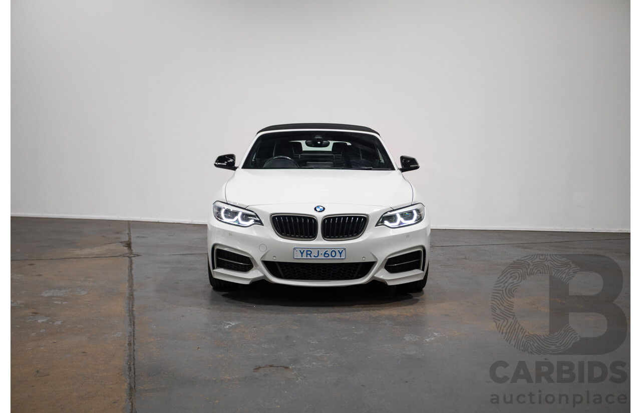 05/2019 BMW M240i F23 MY18 2D Convertible Alpine White Turbo 3.0L
