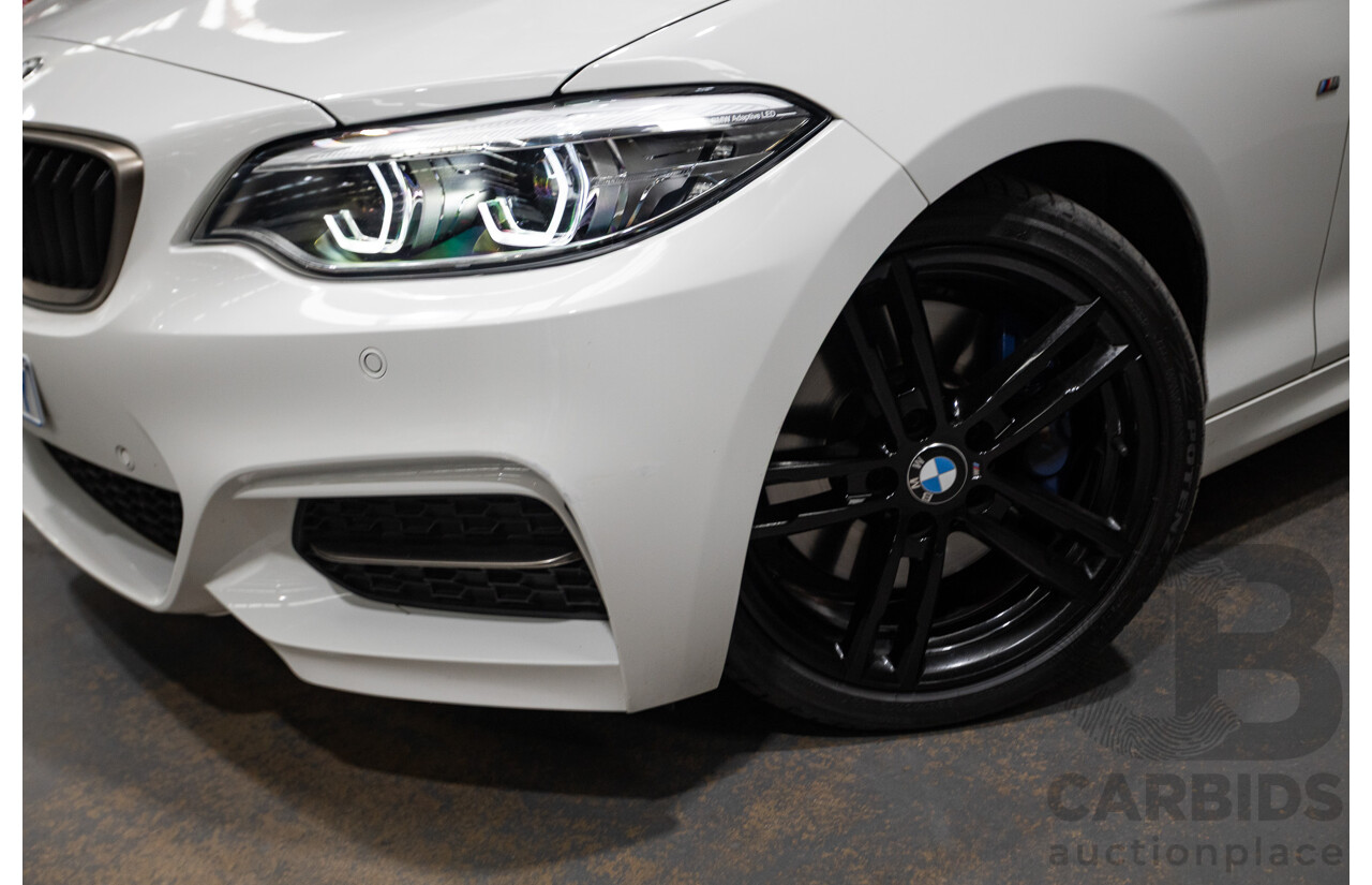 05/2019 BMW M240i F23 MY18 2D Convertible Alpine White Turbo 3.0L