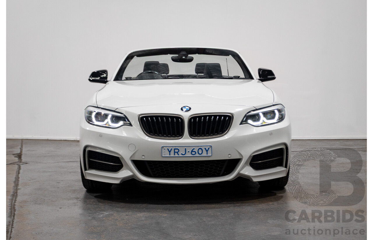 05/2019 BMW M240i F23 MY18 2D Convertible Alpine White Turbo 3.0L