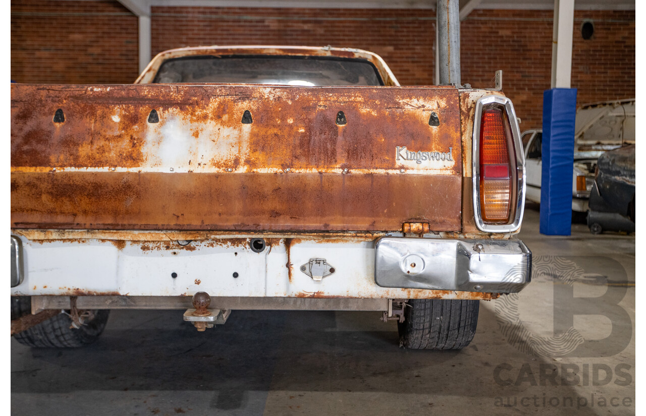 Circa 1972 Holden Kingswood HQ Utility White 2.8L