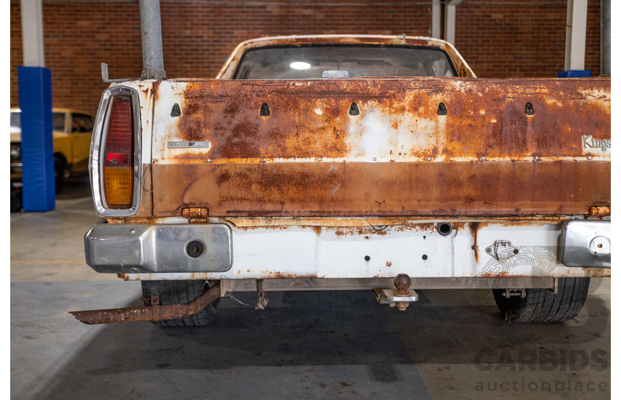 Circa 1972 Holden Kingswood HQ Utility White 2.8L