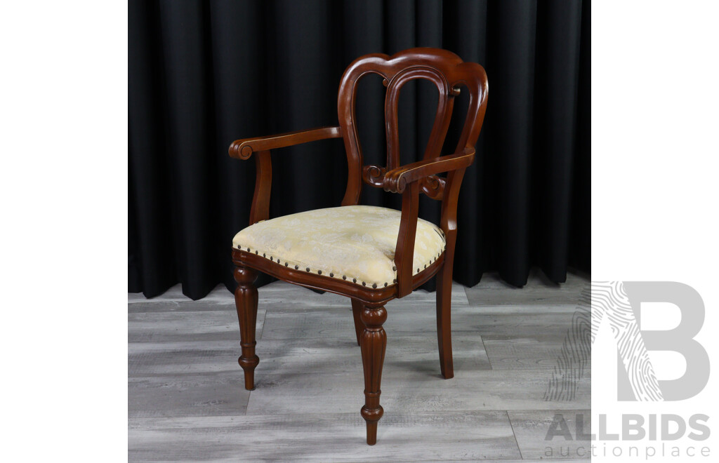 Reproduction Mahogany Carver