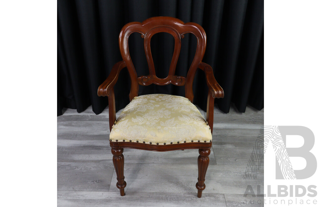 Reproduction Mahogany Carver