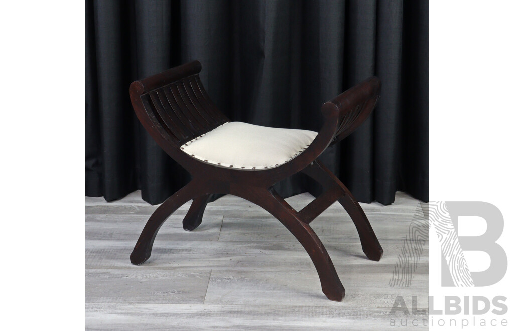 Reproduction Hardwood Stool