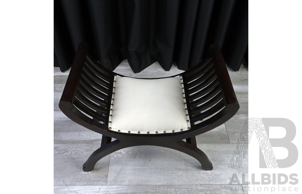 Reproduction Hardwood Stool