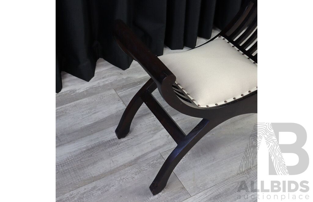 Reproduction Hardwood Stool