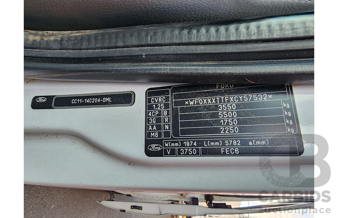 12/2012 Ford Transit HIGH (lwb) VM MY12 UPDATE Van White 2.2L