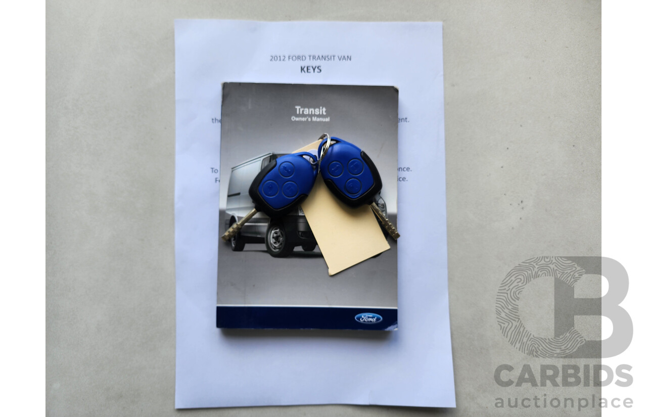 12/2012 Ford Transit HIGH (lwb) VM MY12 UPDATE Van White 2.2L