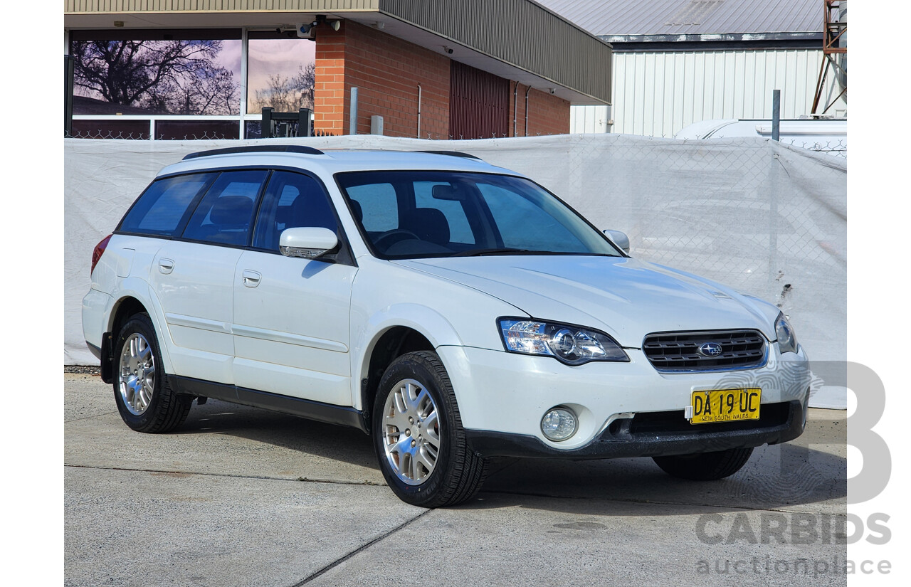 11/2005 Subaru Outback 2.5i MY05 4d Wagon White 2.5L