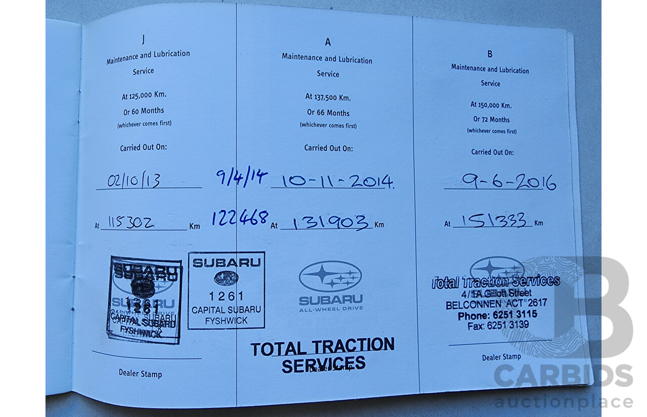 11/2005 Subaru Outback 2.5i MY05 4d Wagon White 2.5L