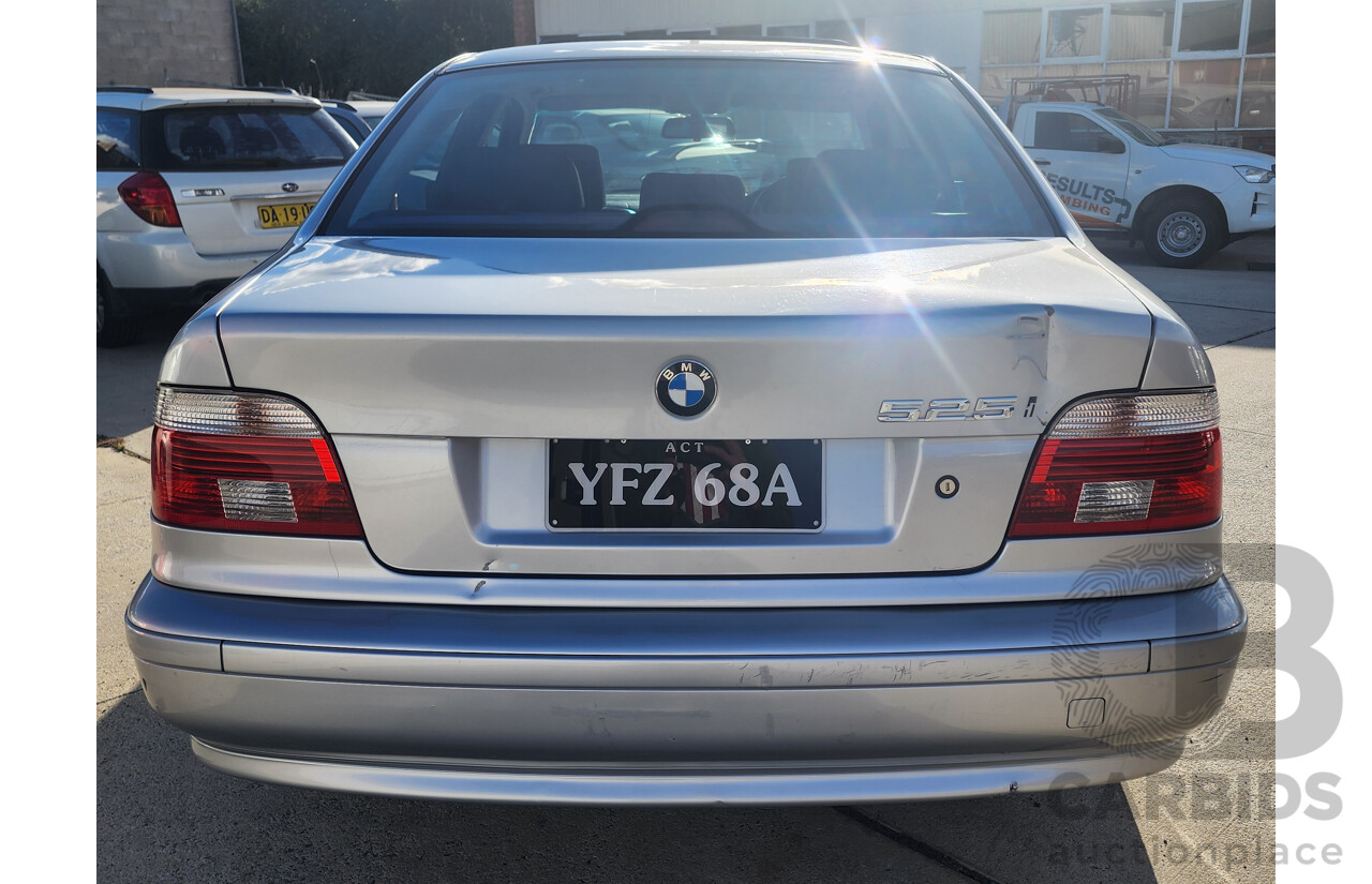 9/2002 Bmw 5 25i Executive E39 4d Sedan Silver 2.5L
