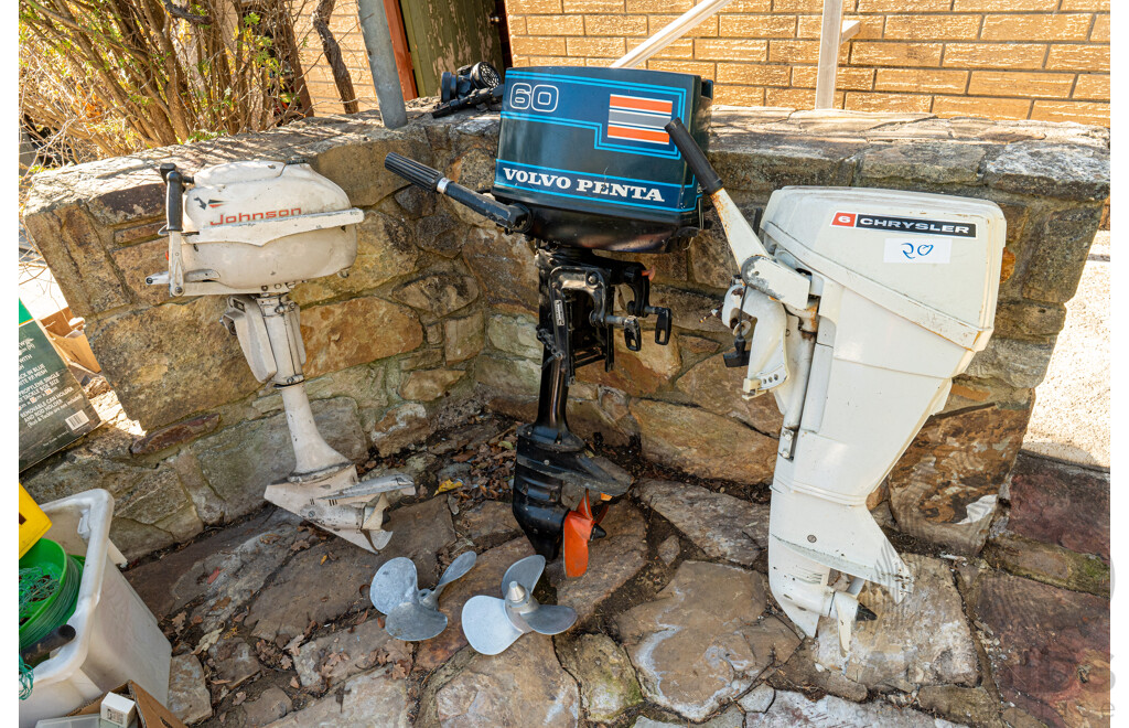 Job Lot Quantity of 3 Outboard Motors ETC