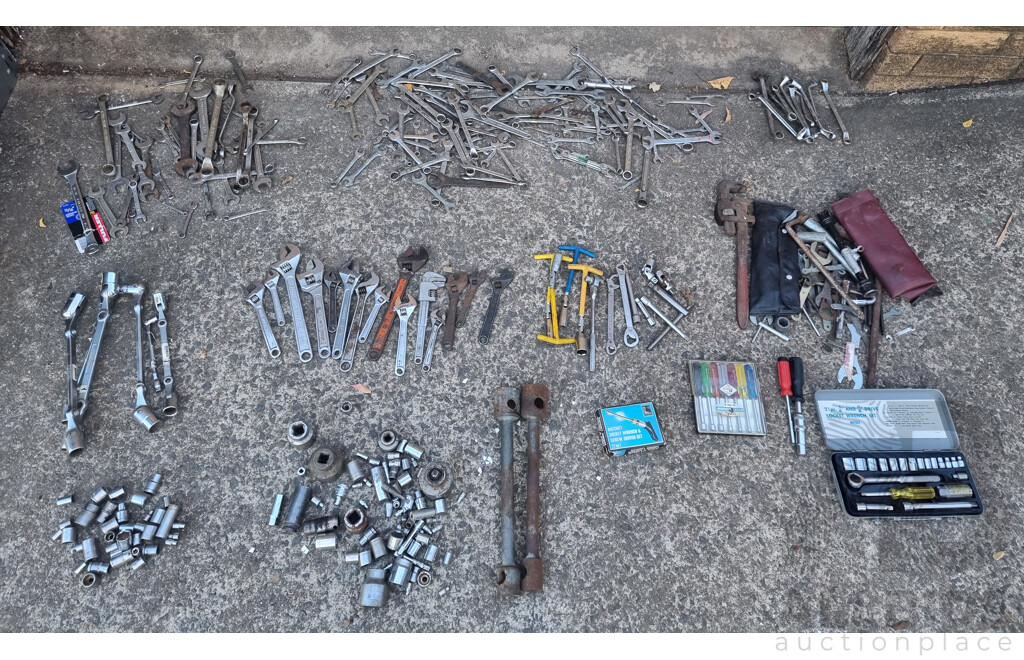 Job Lot Various Hand Tools - Spanners & Wrenches ETC