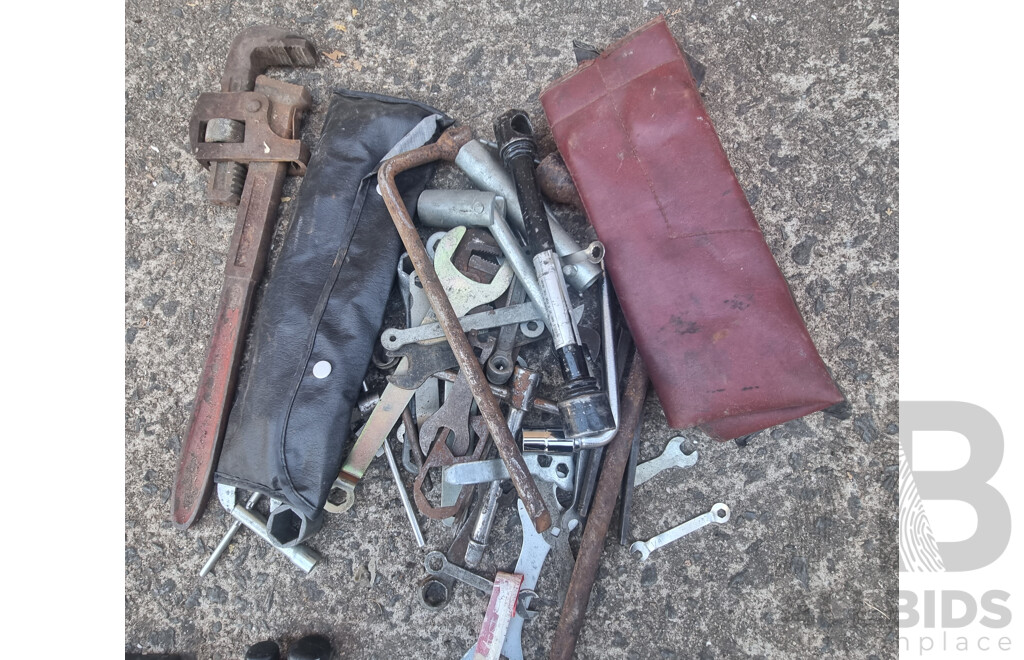 Job Lot Various Hand Tools - Spanners & Wrenches ETC