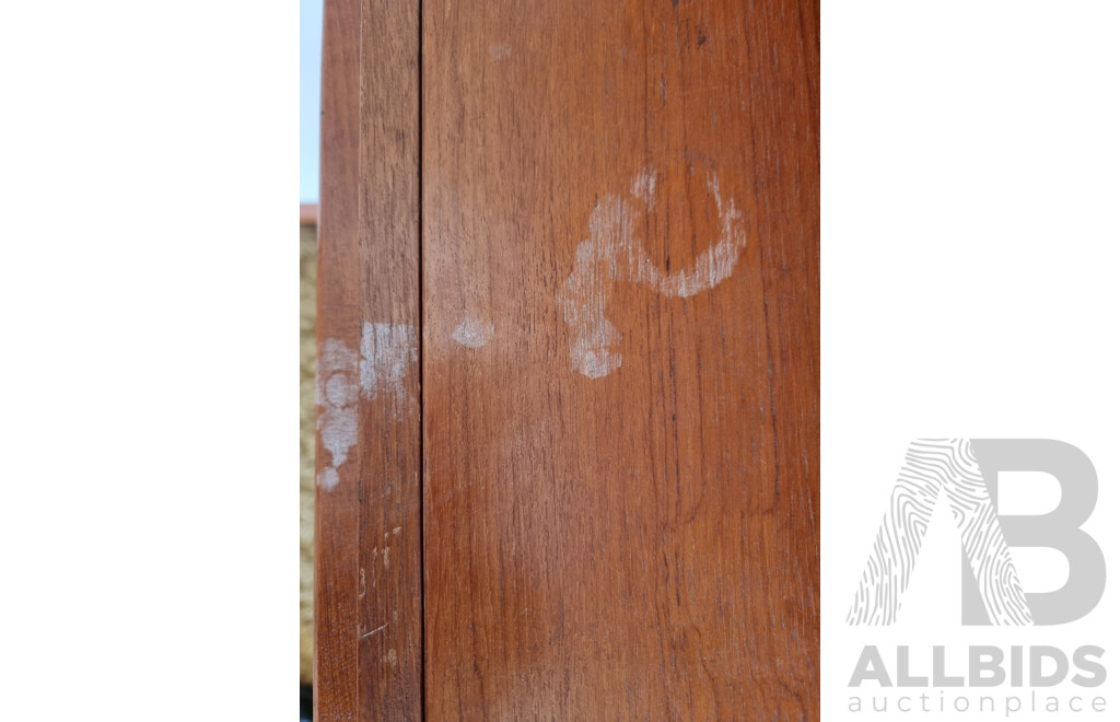 Mid Century, Macrob Furniture, Teak Wall Unit with Central Cocktail Cabinet & Bookshelf