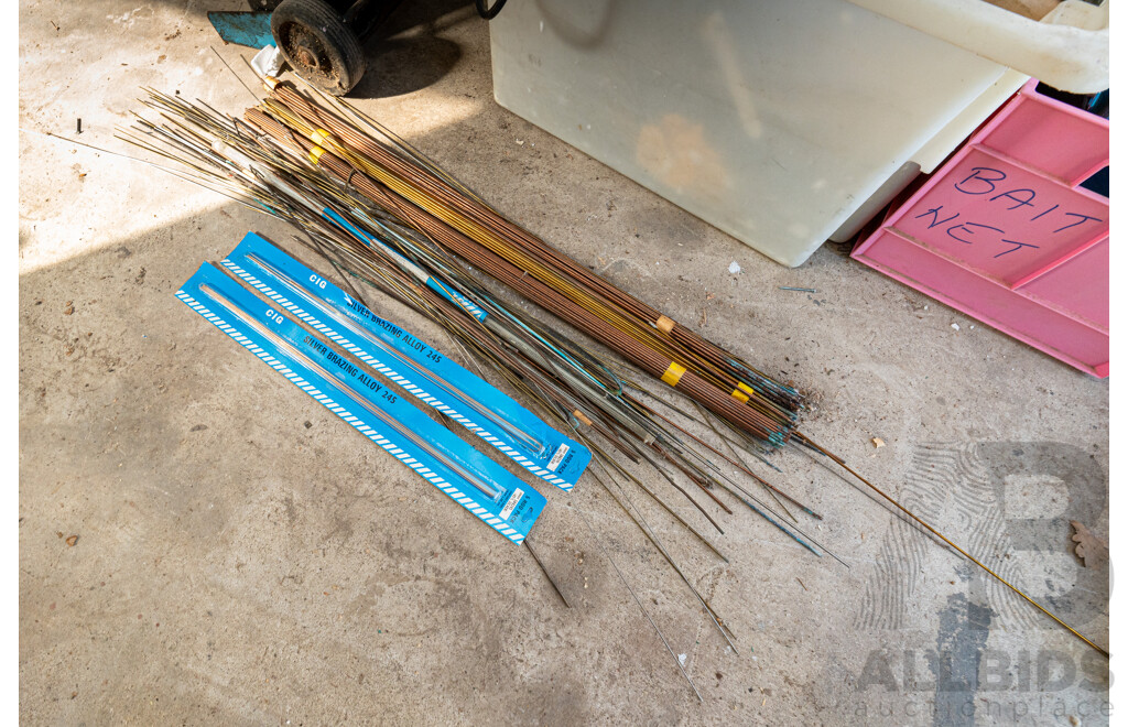 Oxy Acetylene Trolley with Gas Bottles & Miscellaneous Welding Accessories ETC